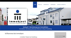 Desktop Screenshot of immobject.de