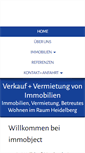 Mobile Screenshot of immobject.de