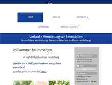 Tablet Screenshot of immobject.de